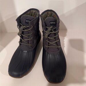 Sperry Navy Quilted Duck Boots